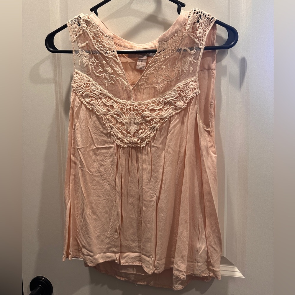 Pink Sleeveless Blouse